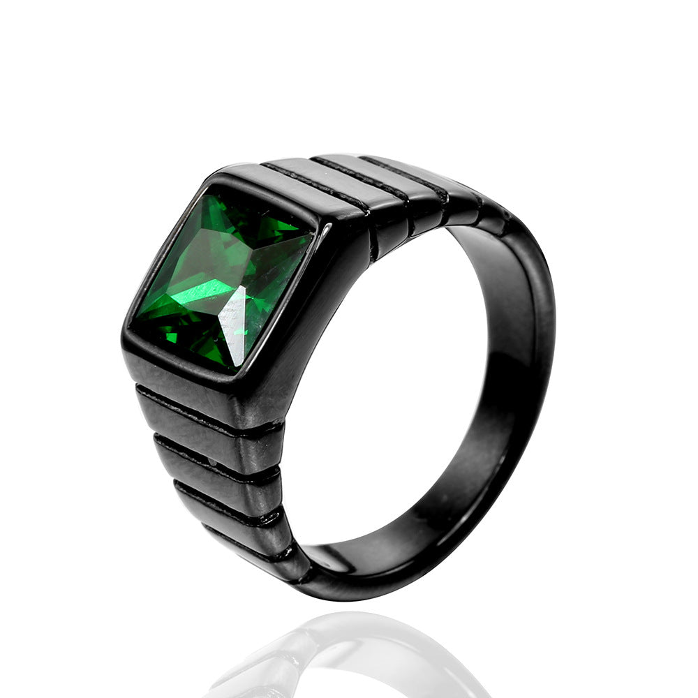 Unisex Retro Stein Ring