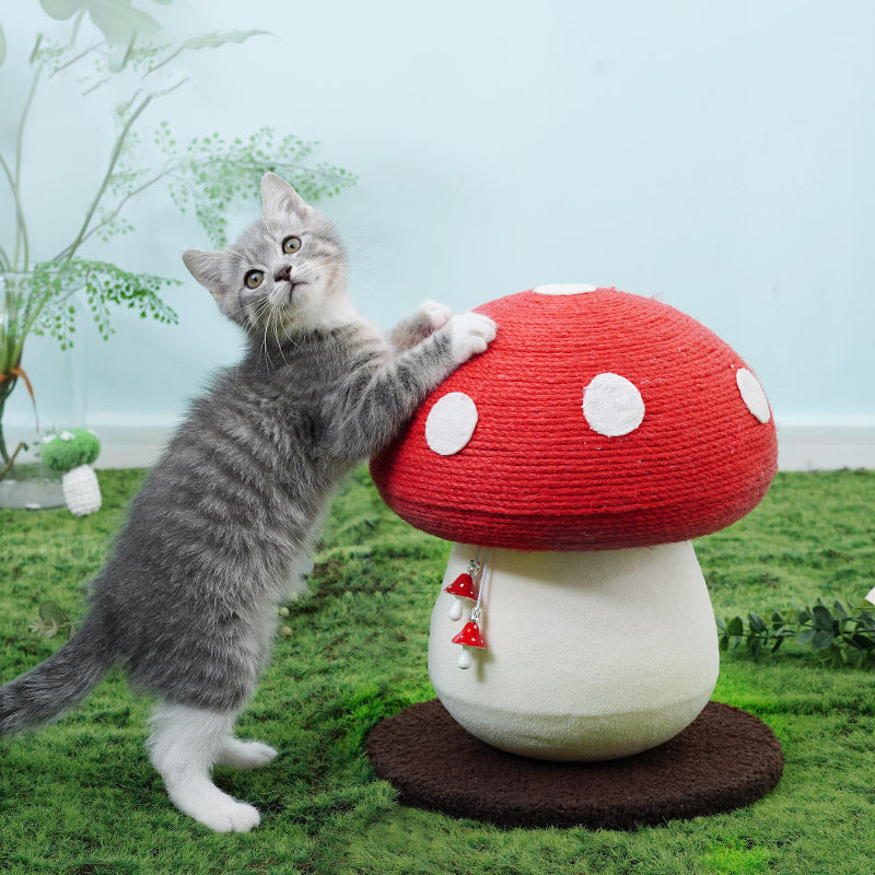 Multifunktionaler Katzen-Kratzbaum aus Baumwollseil