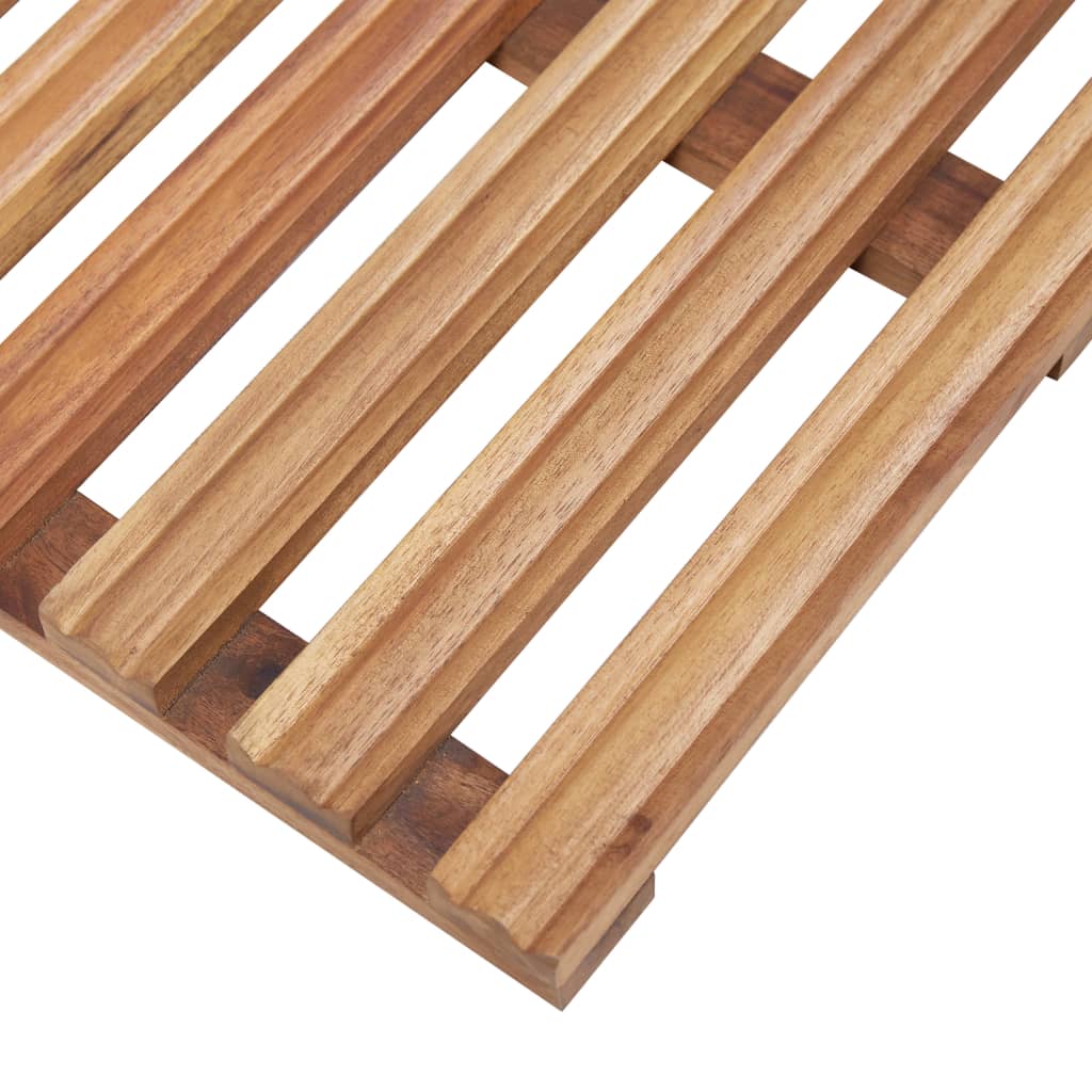 2er-Set Badematten aus Akazienholz