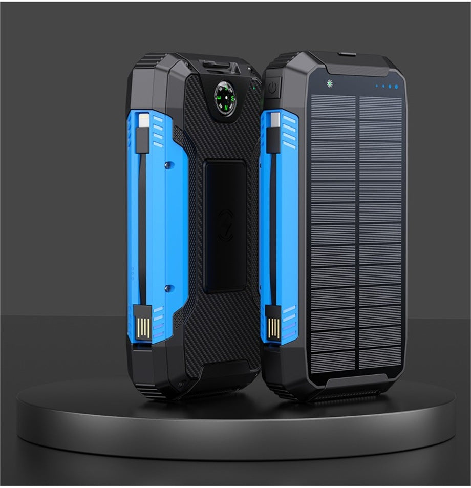 Solar Powerbank 20000mAh mit Kabel