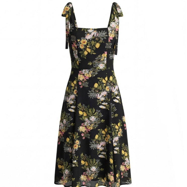Minikleid mit Blumenprint und schmaler Passform – Bild 3 | LuxeStyle
