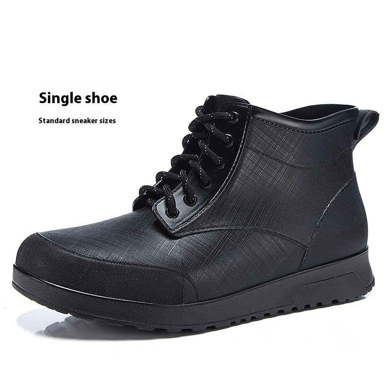 Regenstiefel mit Schnürung – Bild 3 | LuxeStyle
