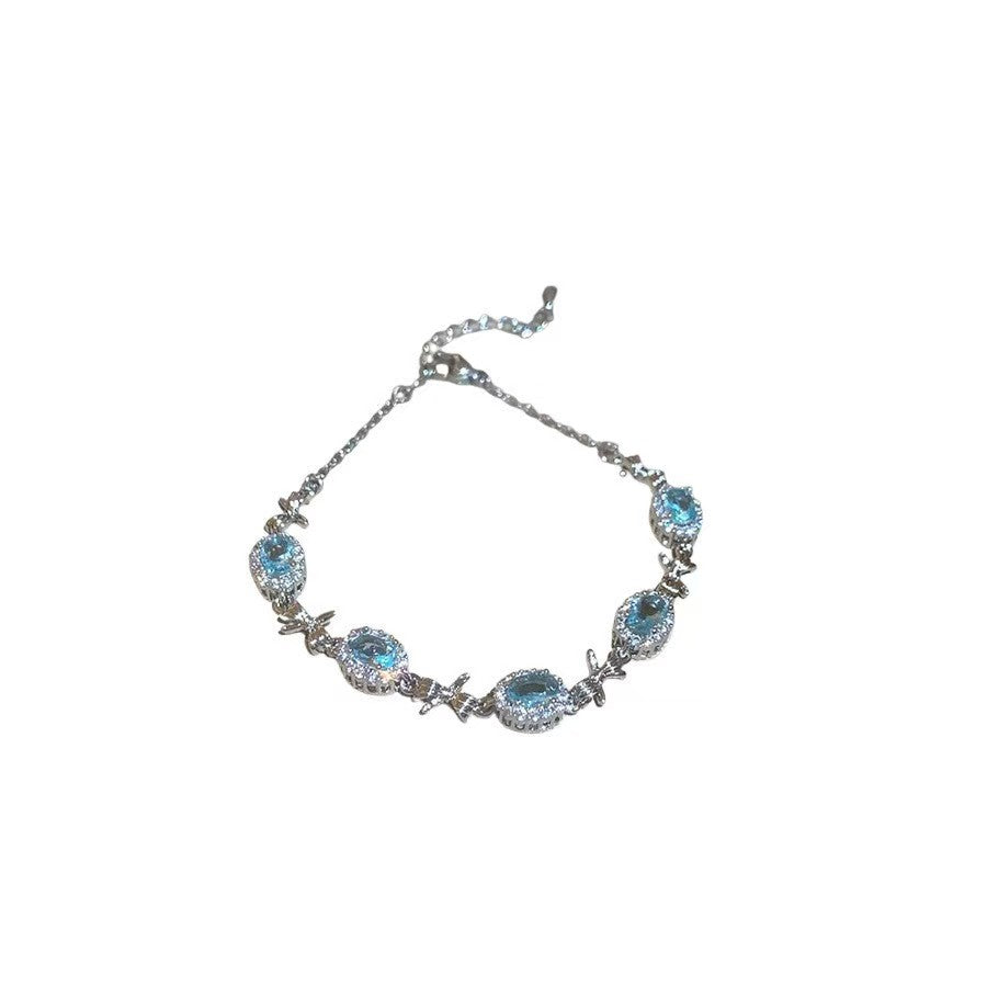 18K Goldplattiertes Zirkonia-Armband