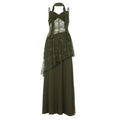 Retro Spitzen-Slip-Kleid mit V-Ausschnitt – Bild 7 | LuxeStyle