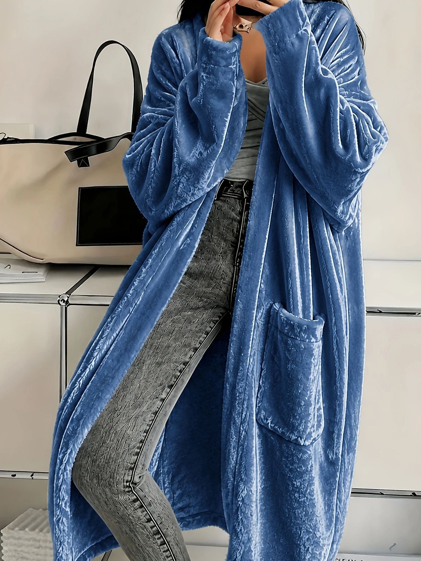 Langer Damen-Mantel im Casual-Look