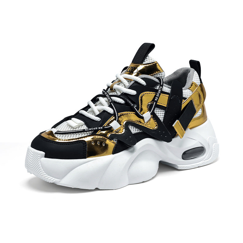Herren Sneaker mit atmungsaktivem Mesh und Plateausohle
