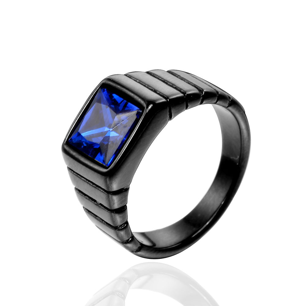 Unisex Retro Stein Ring