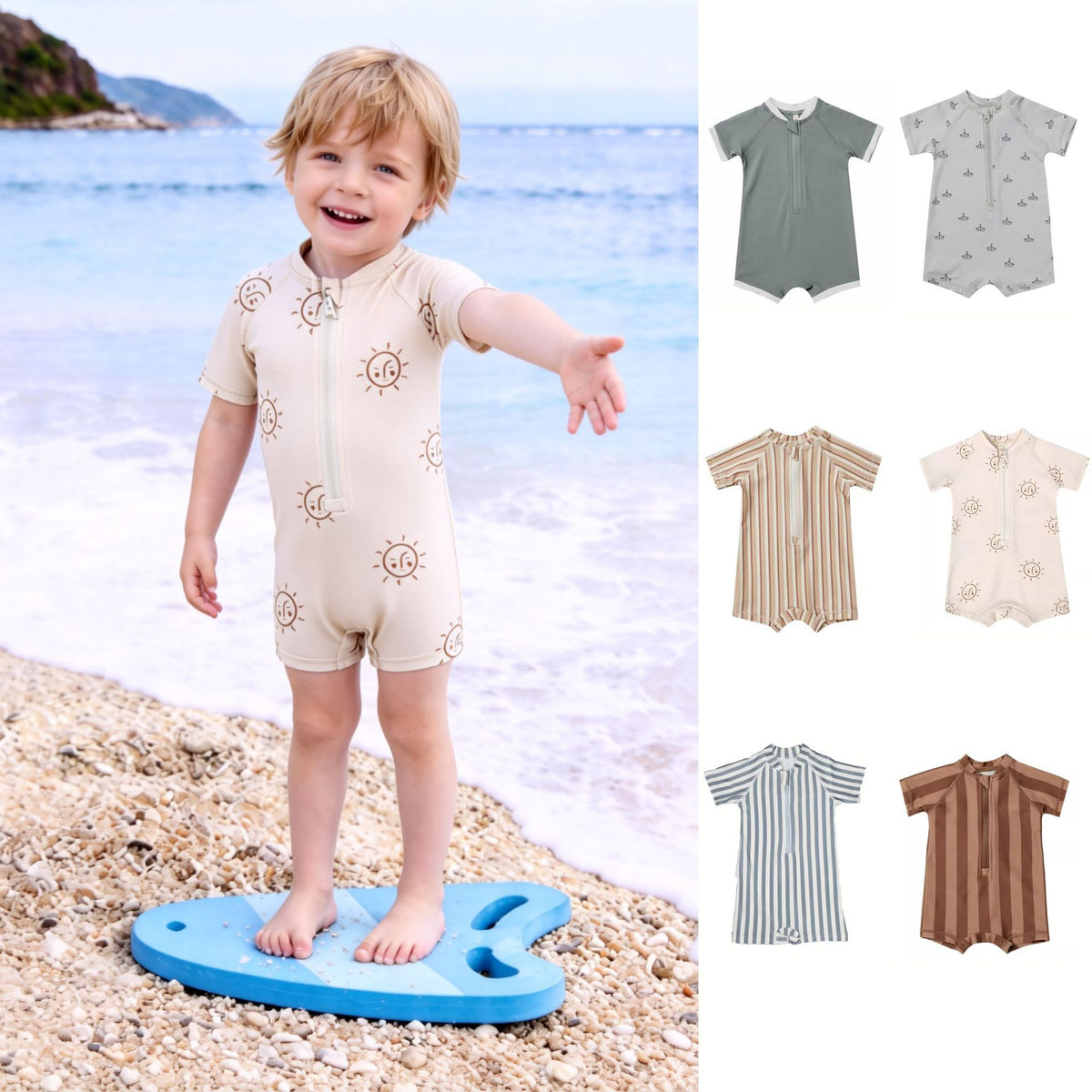 Boys Fresh-Style Badeanzug mit Sonnenschutz – Bild 6 | LuxeStyle