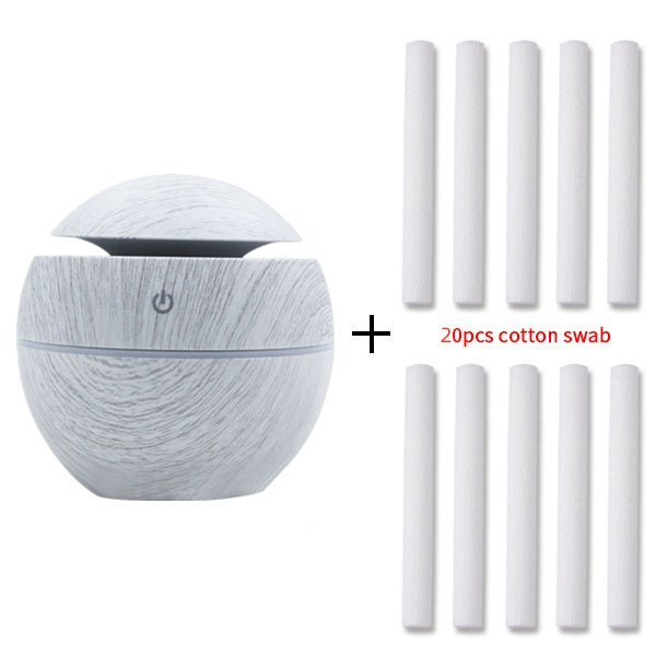 Aroma Diffuser Mini Luftbefeuchter Holzoptik