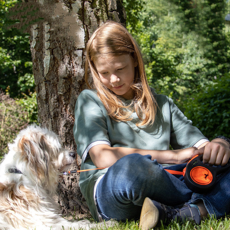 Automatische Roll-Leine für Hunde, Orange – Bild 2 | LuxeStyle