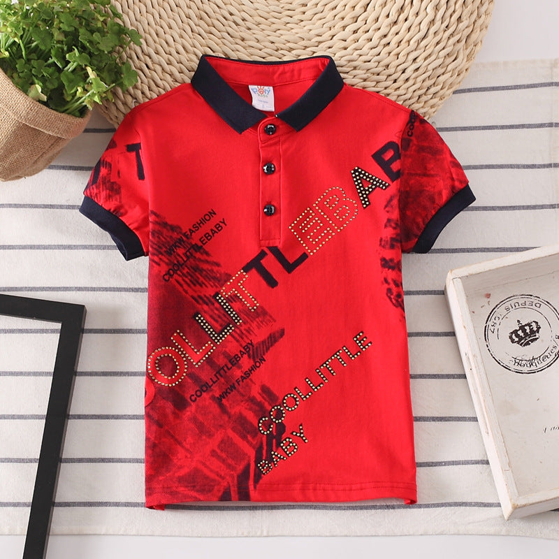 Kinder T-Shirt für Jungen mit Polokragen
