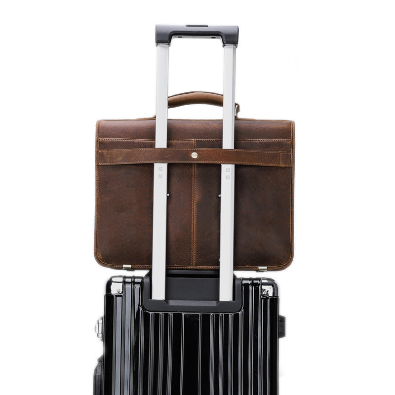 Business-Aktentasche aus Leder – Bild 3 | LuxeStyle