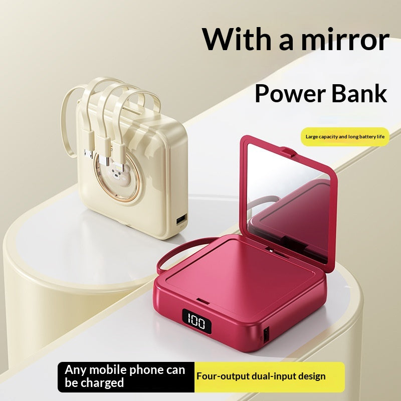 Powerbank mit Schminkspiegel