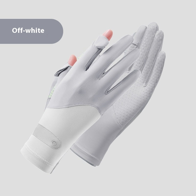 Eisseide-Sonnenschutzhandschuhe Touchscreen UV-Schutz