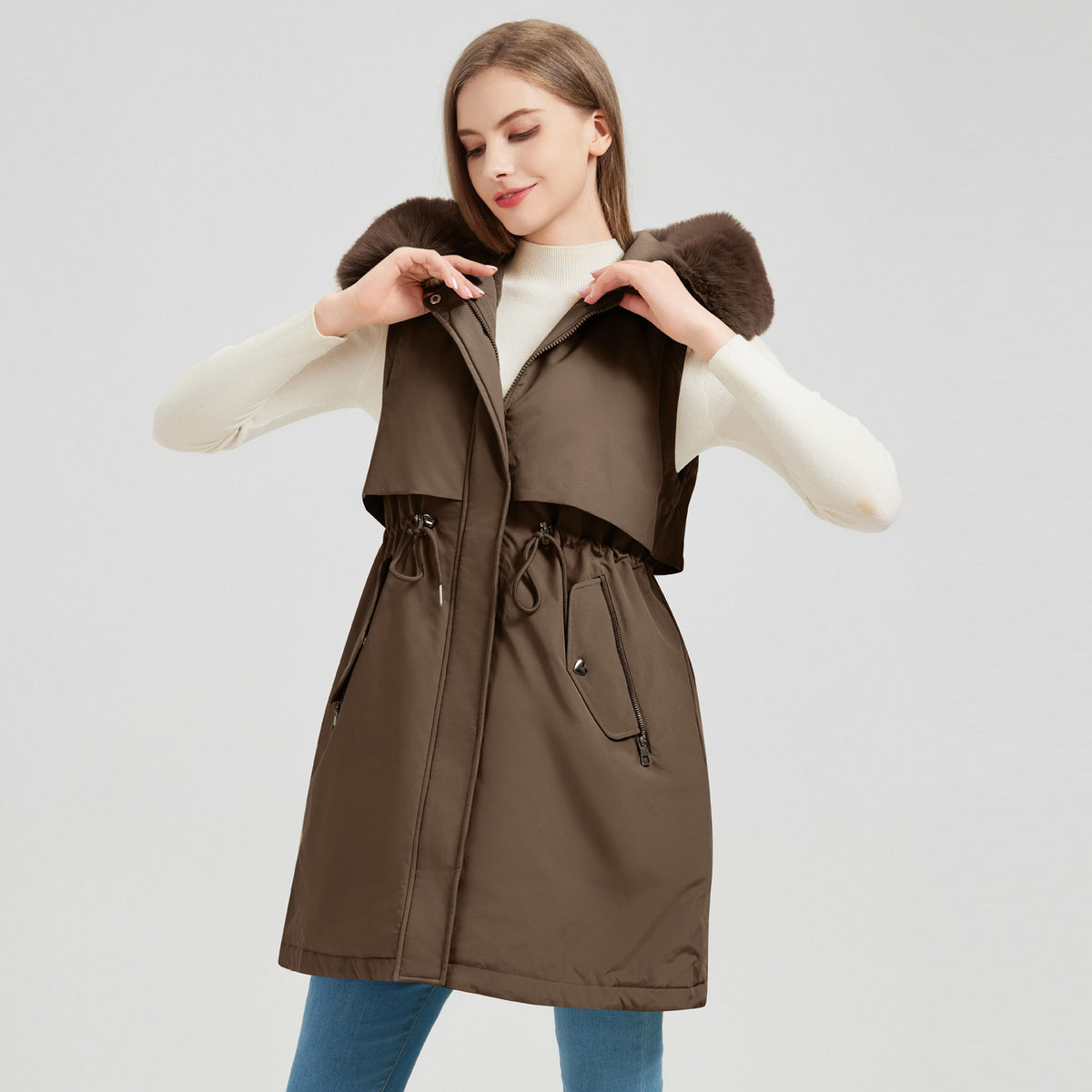 Koreanischer Taillenkodex-Overall in Schwarz – Bild 4 | LuxeStyle