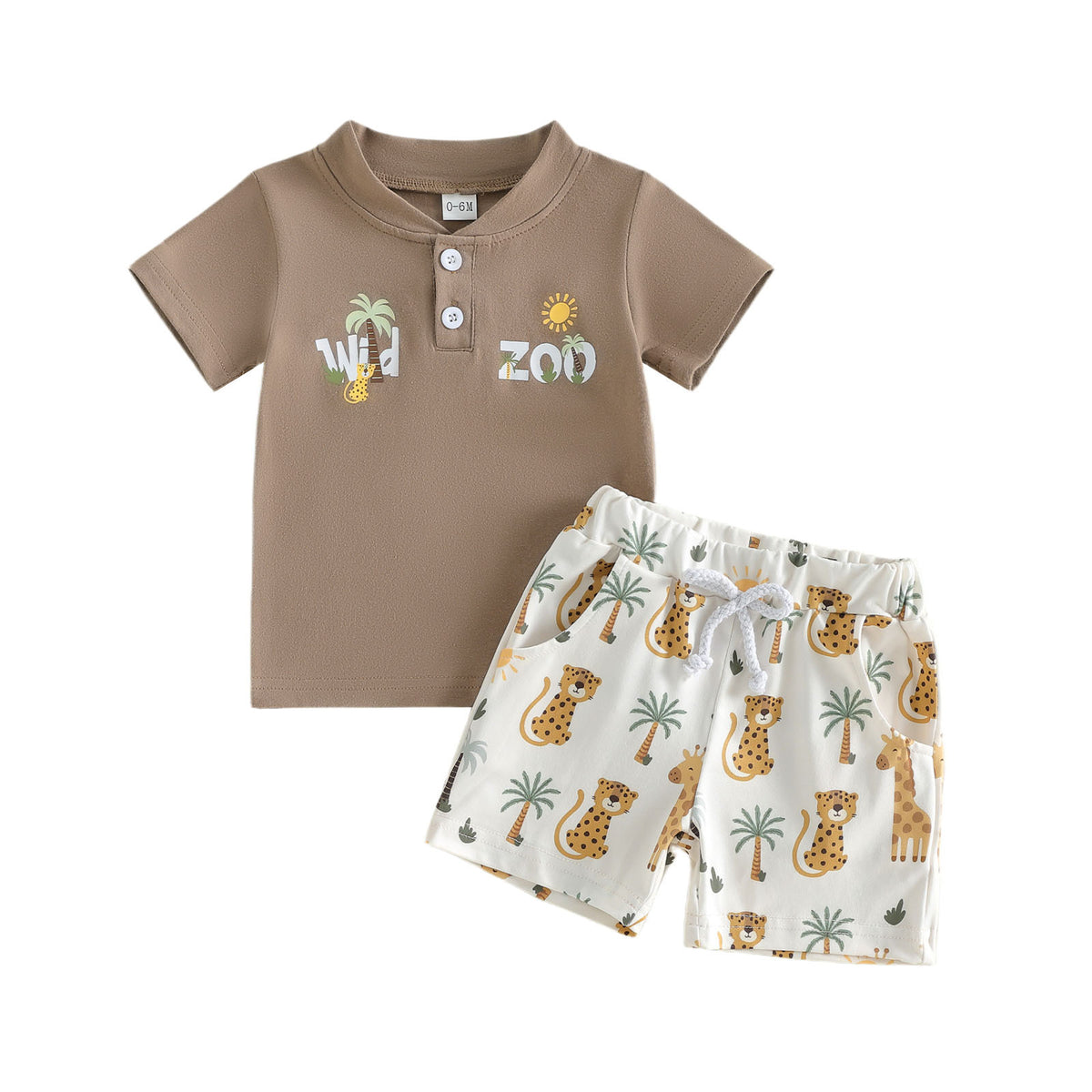 Kurzarm-Polo mit Shorts Set für Babys – Bild 3 | LuxeStyle