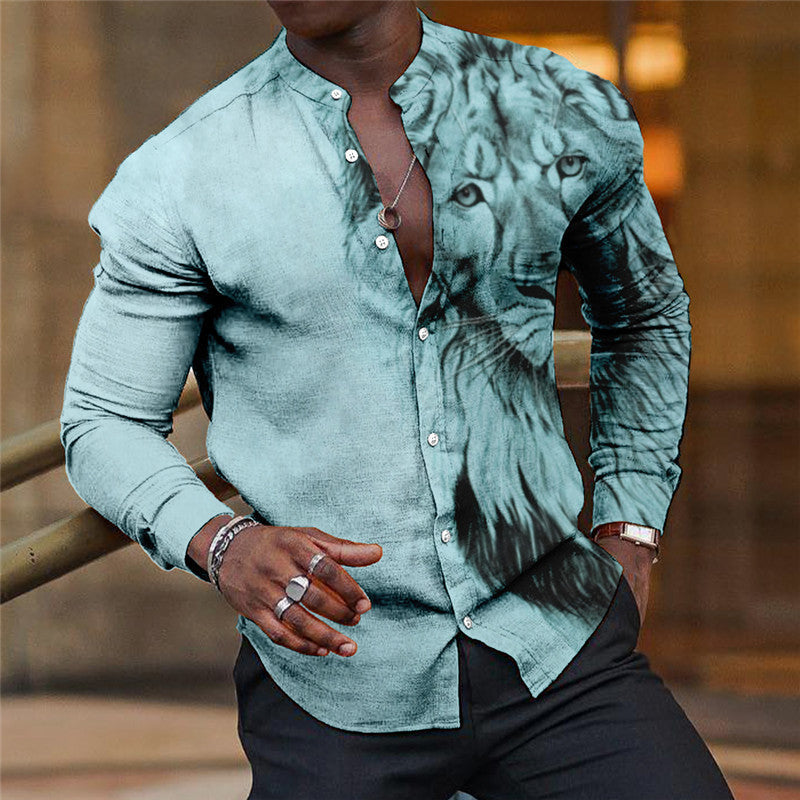 Herren Langarmshirt mit Print
