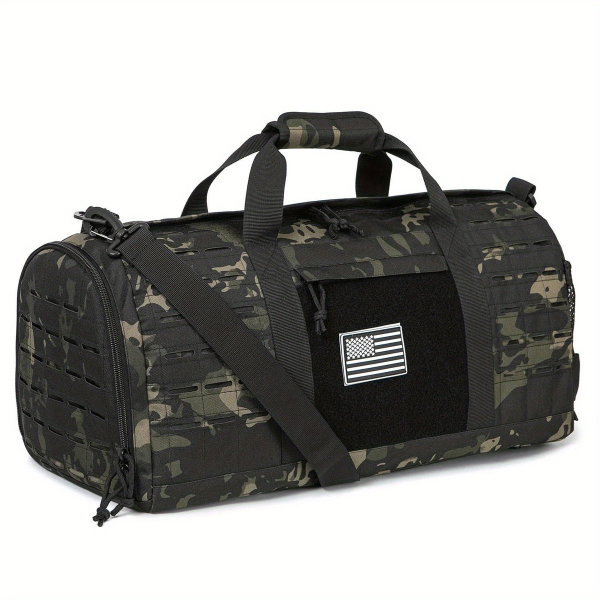 Reisetasche Sportlich 75 l Schwarz-Camo – Bild 4 | LuxeStyle
