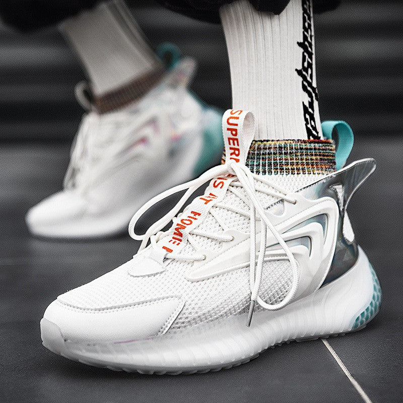 Weisse/Blaue Casual Sneaker für Herren – Bild 4 | LuxeStyle