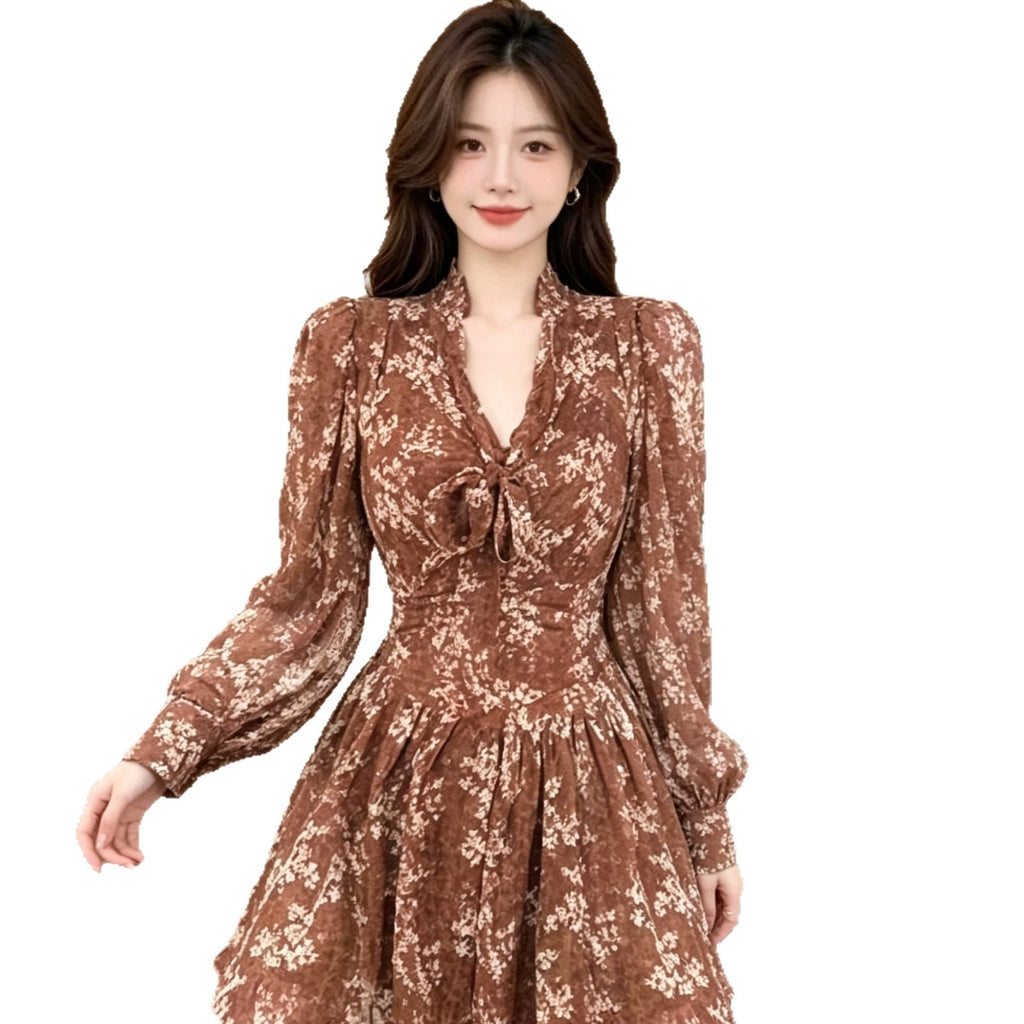 Chiffon-Ribbons-Blume Kleid