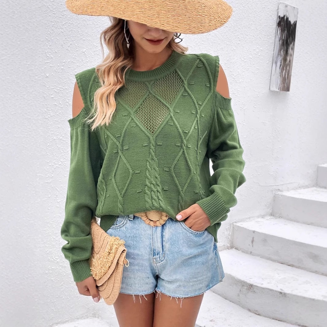 Eleganter Strickpullover mit Lochmuster – Ansicht 4