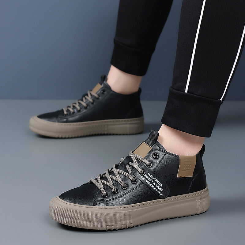 Sportliche Sneaker aus Leder für Herren – Bild 5 | LuxeStyle