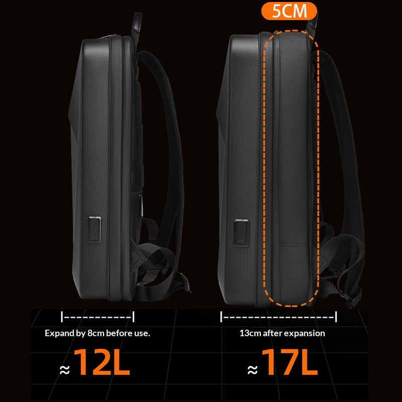 Velo-Rucksack mit Hartschale, erweiterbar – Bild 4 | LuxeStyle