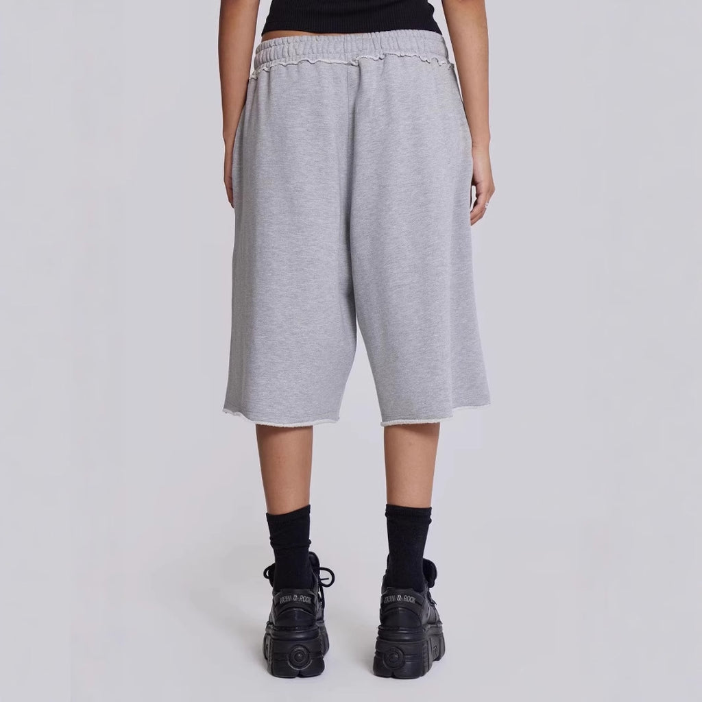 Freizeit-Shorts im Retro-Stil mit Fransen