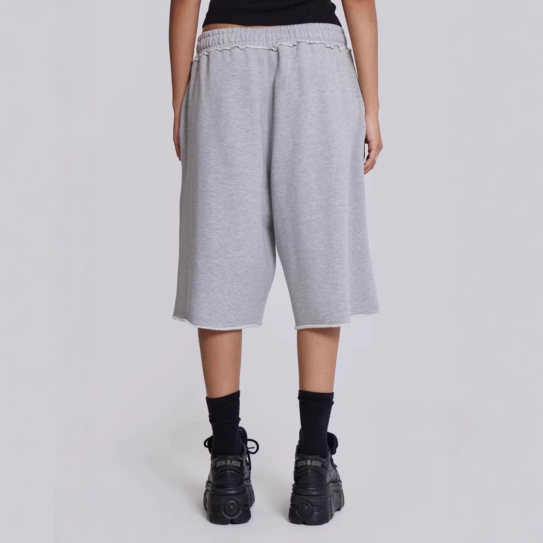 Freizeit-Shorts im Retro-Stil mit Fransen