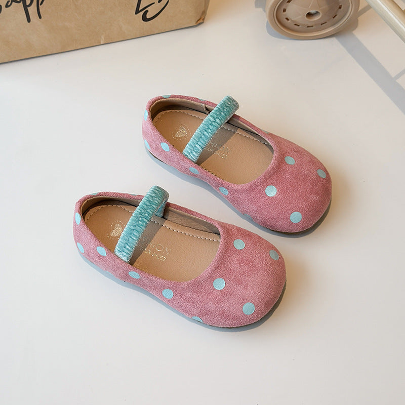 Rote Punkte Schuhe für Mädchen