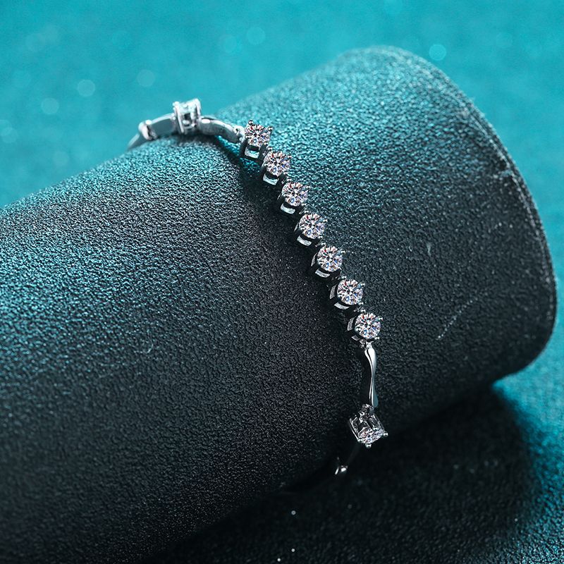 Moissanite Armband aus 925er Sterlingsilber – Bild 5 | LuxeStyle