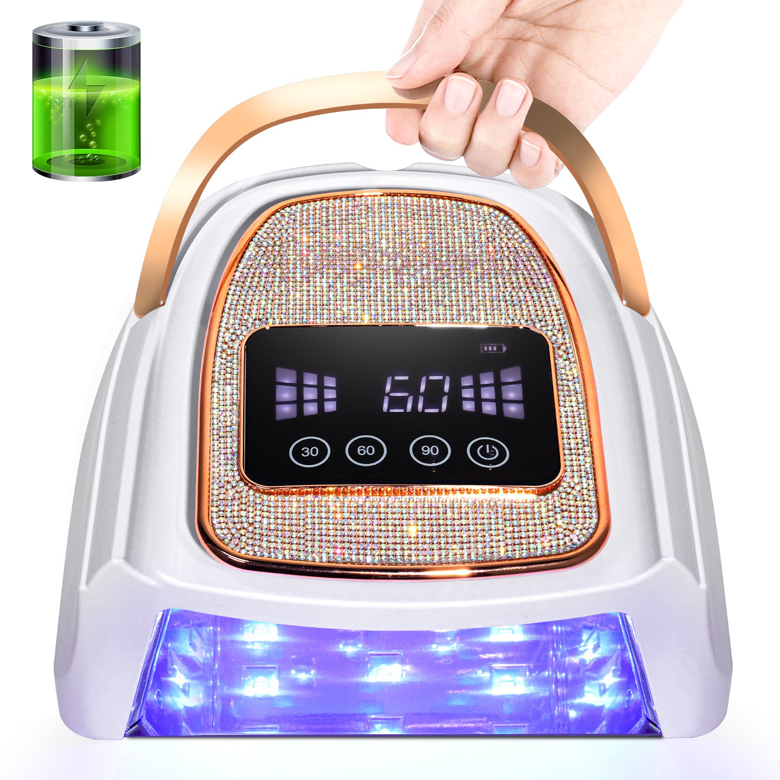 Kabellose UV/LED Nagellampe mit Akku