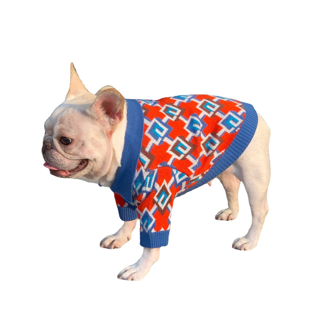 Wollpullover für Hund und Katze, dunkelrot | LuxeStyle