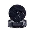 Marmor-Leder-Untersetzer (6er-Set) – Bild 1 | LuxeStyle