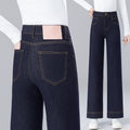 High-Waist Cropped Wide-Leg Jeans
