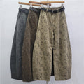 Retro Jacquard-Hose hohem Bund