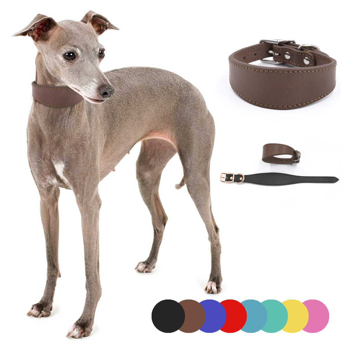 Halsband aus echtem Rindsleder für Hunde – Bild 6 | LuxeStyle
