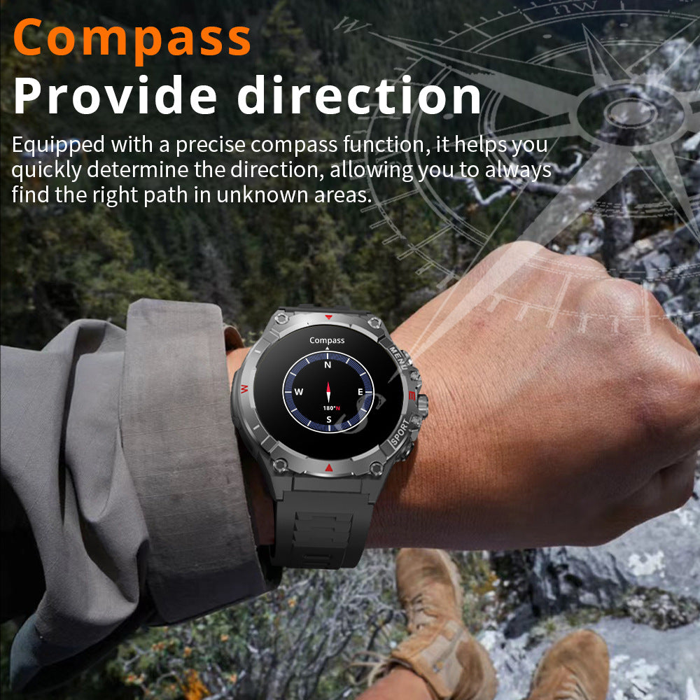 V76 GPS-Uhr mit Kompass und Höhenmesser