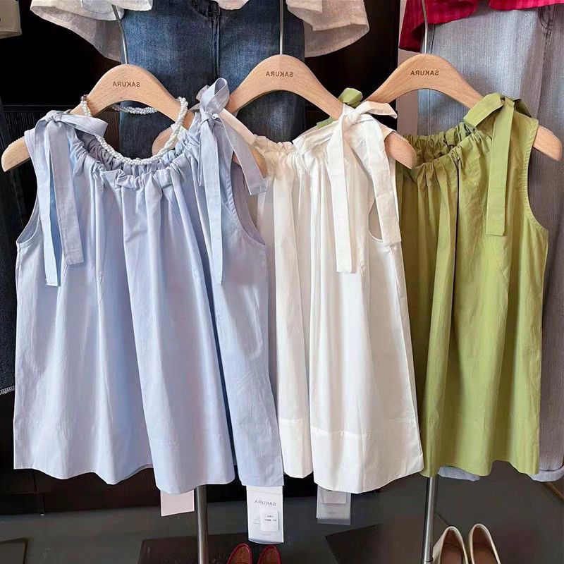 Ärmelloses Shirt mit Kordelzug