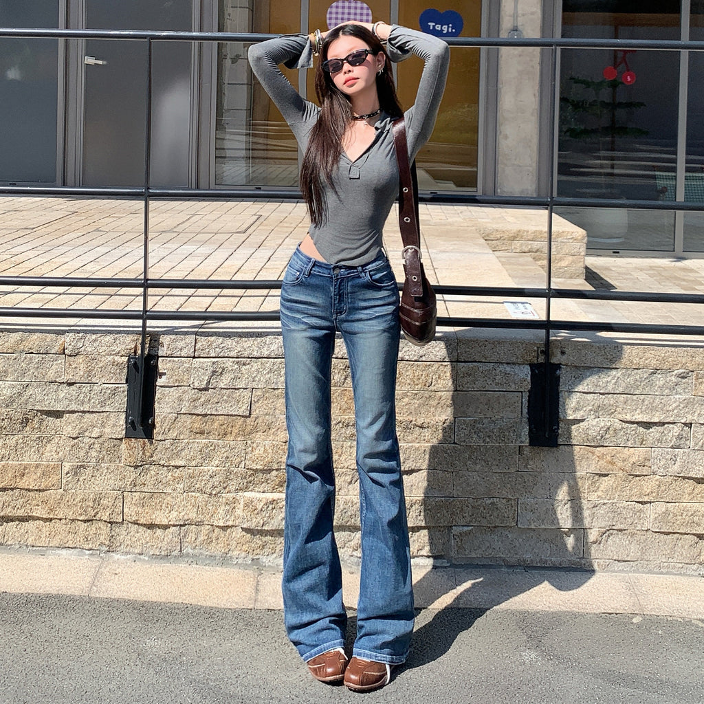 Vintage Jeans, schlank, Low-rise