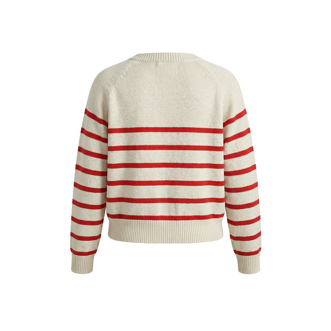 Streifen-Pullover