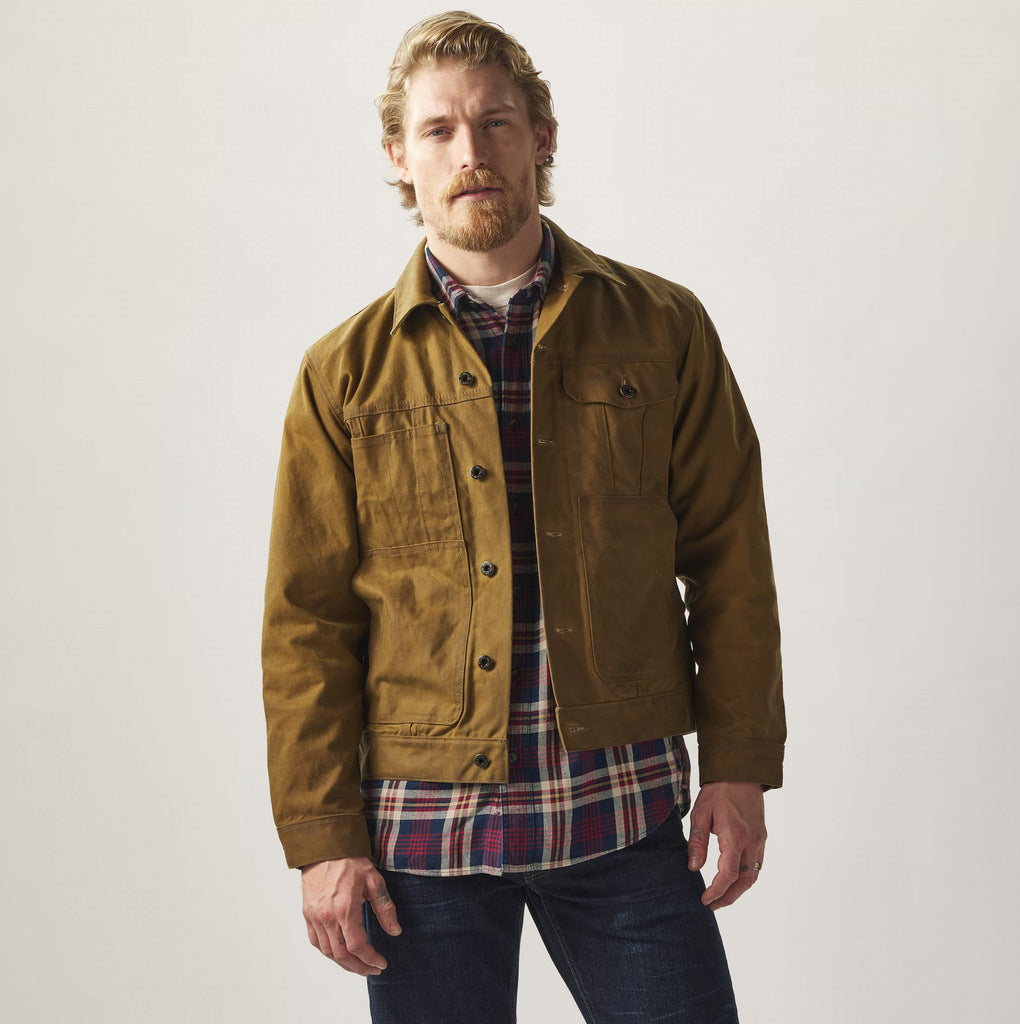 Herren Retro-Übergangsjacke mit Reverskragen