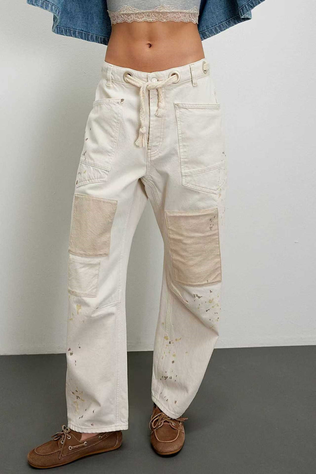Vintage-Patchwork Jeans