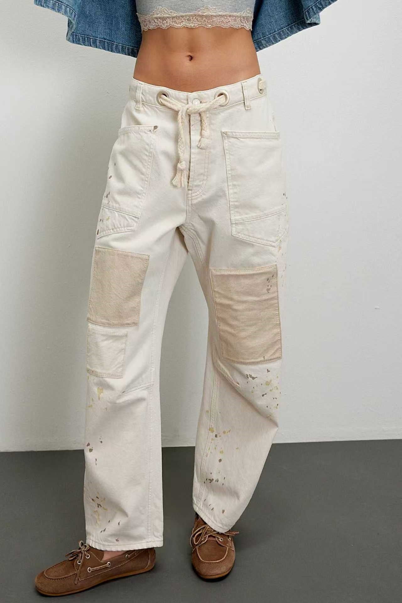 Vintage-Patchwork Jeans