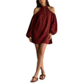 Off-Shoulder A-Linien Minikleid