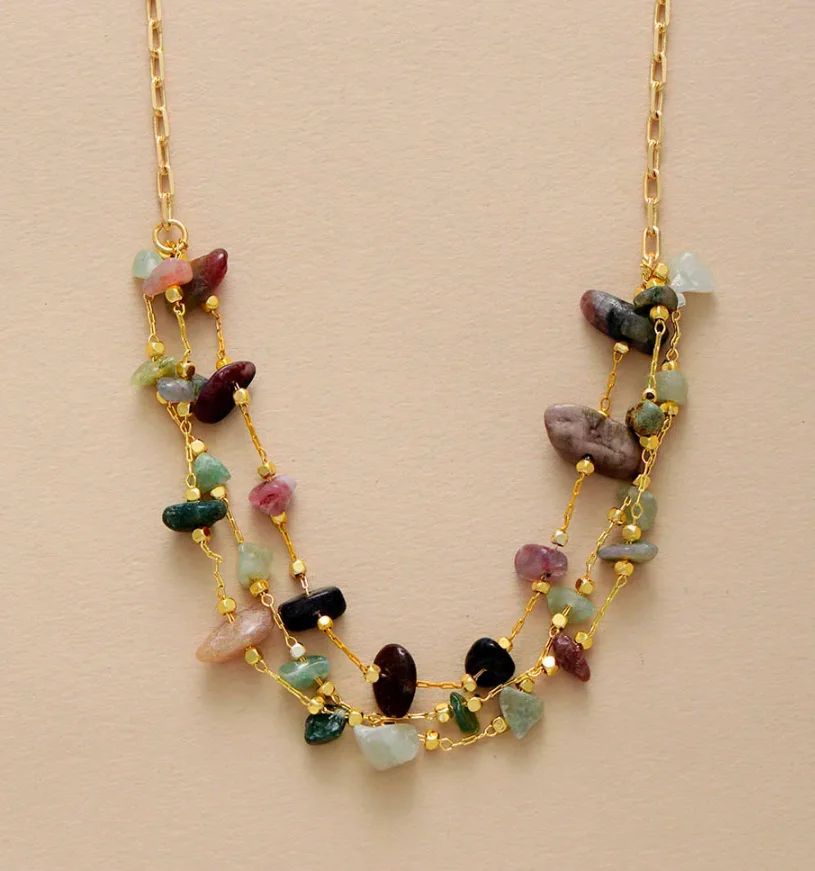 Mala Halskette mit 108 Natursteinperlen – Bild 9 | LuxeStyle