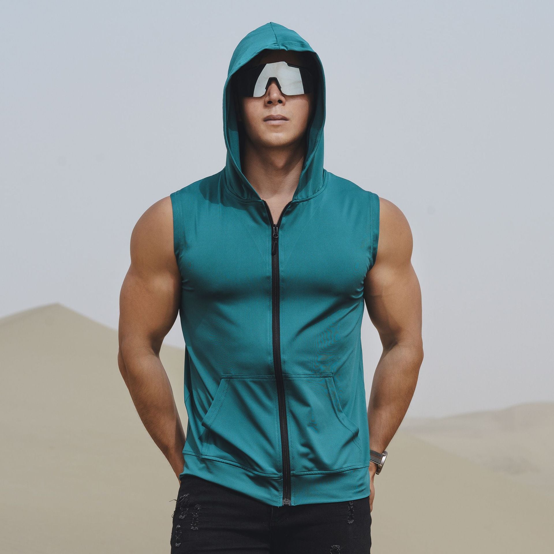 Sportlicher Herren Hoodie mit Reissverschluss