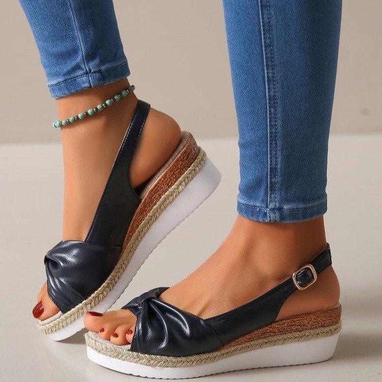 Jute-Riemen-Sandalen