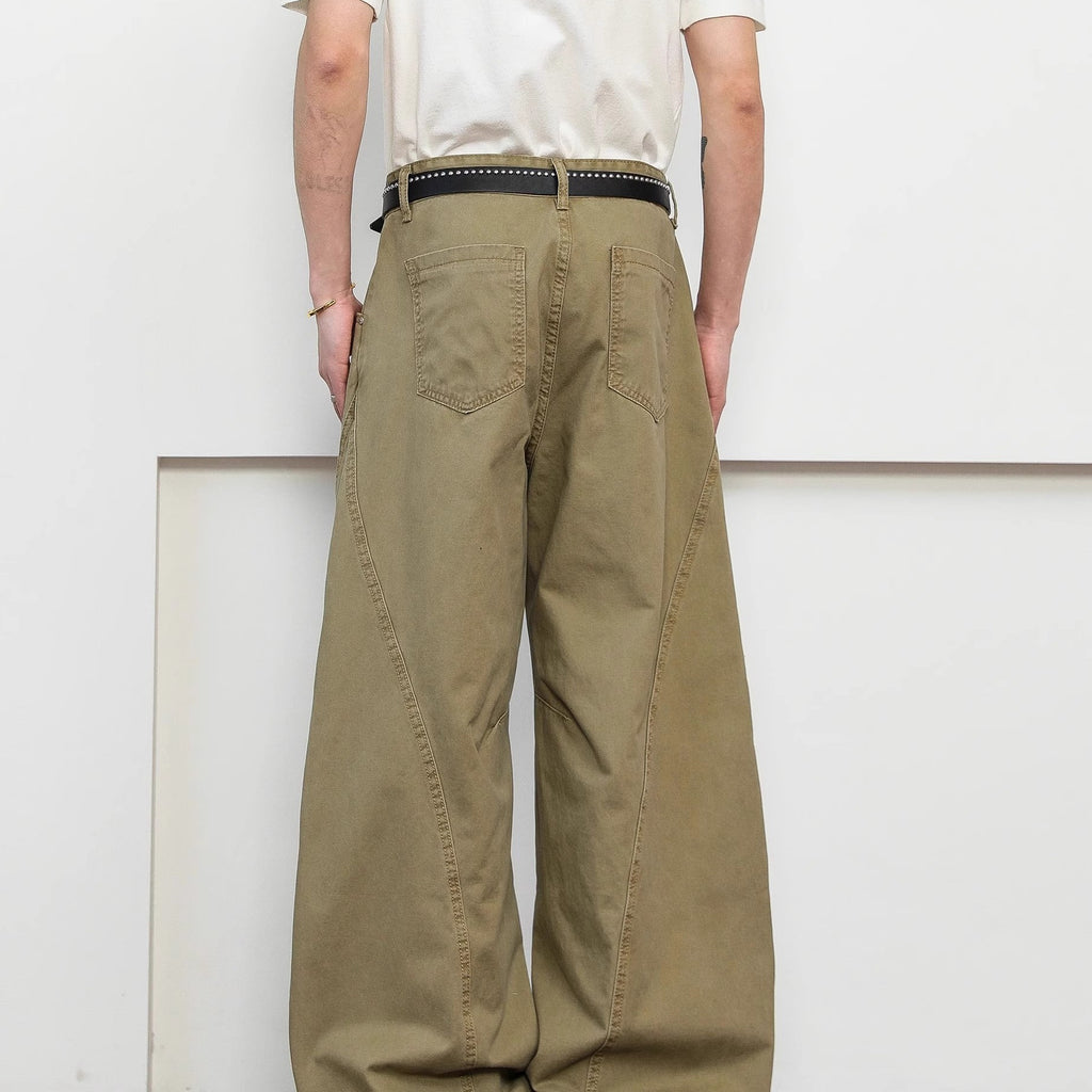 Herren Khaki-Hose, weiter Schnitt