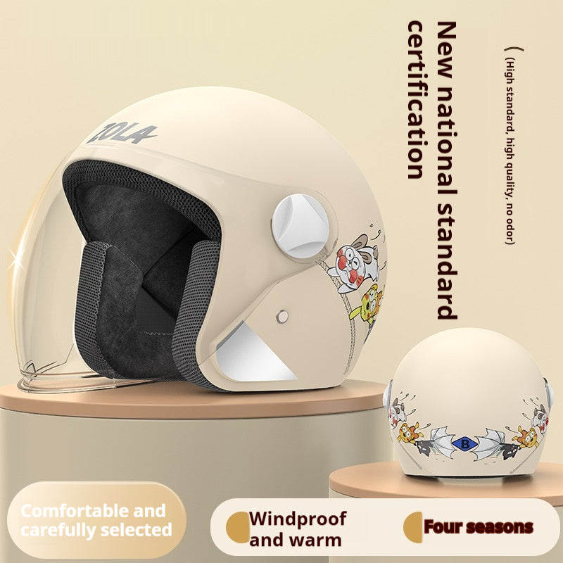 Winter-Velohelm mit Anti-Beschlag Visier